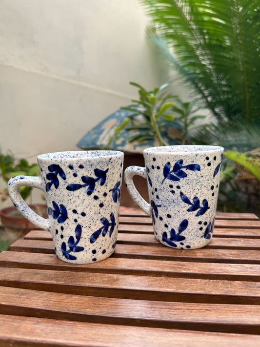 Blue Leaf Coffee Mug