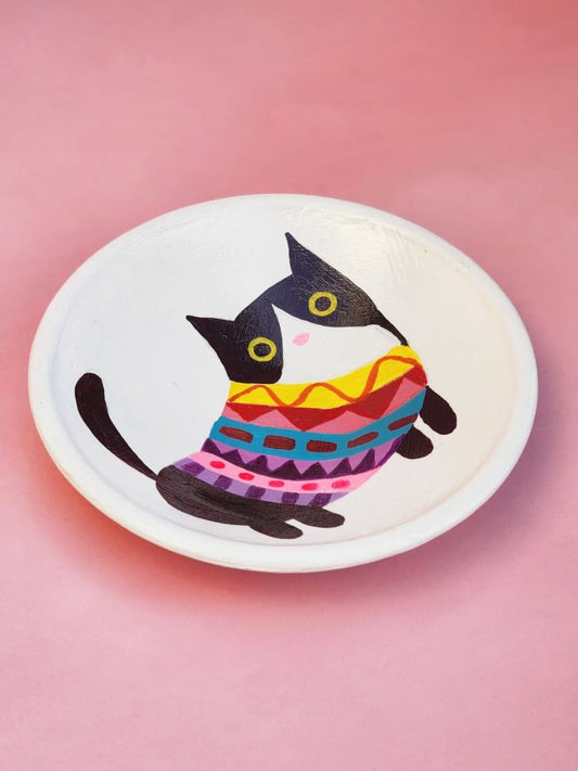 Cat In A Sweater Trinket Dish