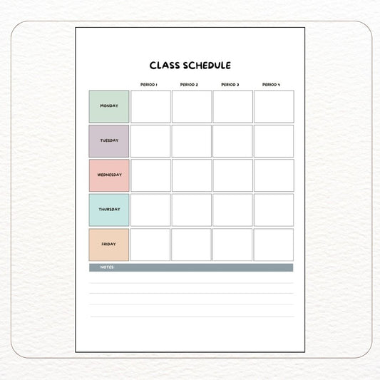 Class Schedule Planner