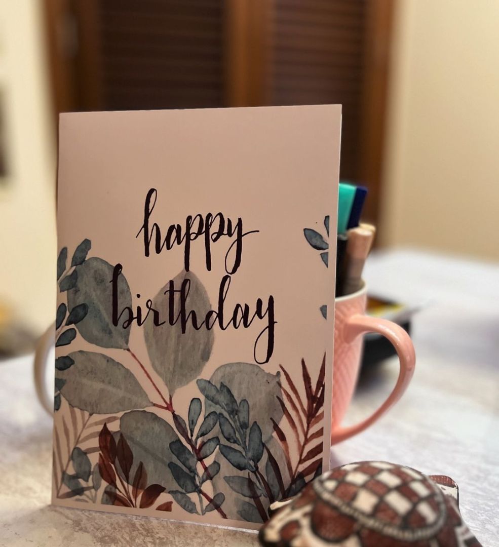 Happy Birthday Floral Card