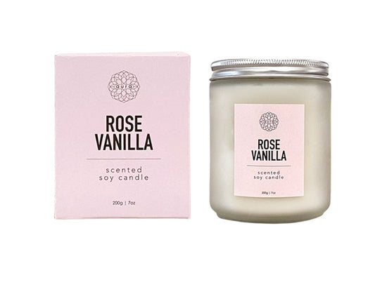 Rose Vanilla Soy Candle