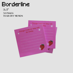 Borderline Memo Pad