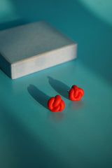 Knot Studs - Red