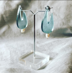 Pearl Droplet Acrylic Earrings
